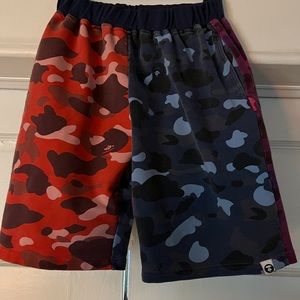 Bape Colored Camo Shorts